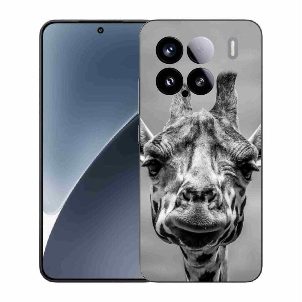 Gélový kryt mmCase na Xiaomi 15 - čiernobiela žirafa