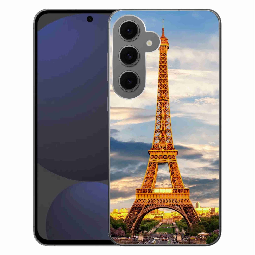 Gélový kryt mmCase na Samsung Galaxy S24 FE - eiffelova veža 3