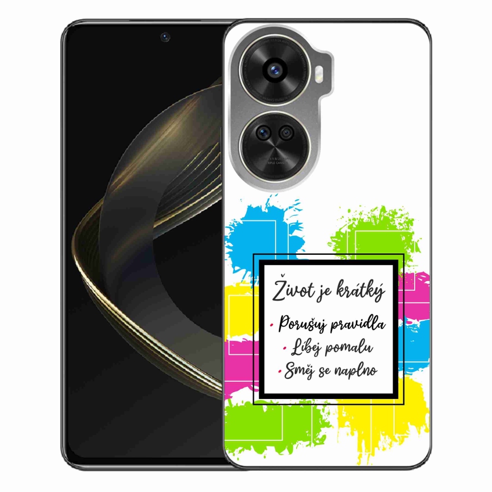 Gélový kryt mmCase na Huawei Nova 12 SE - citát 5 biele pozadie