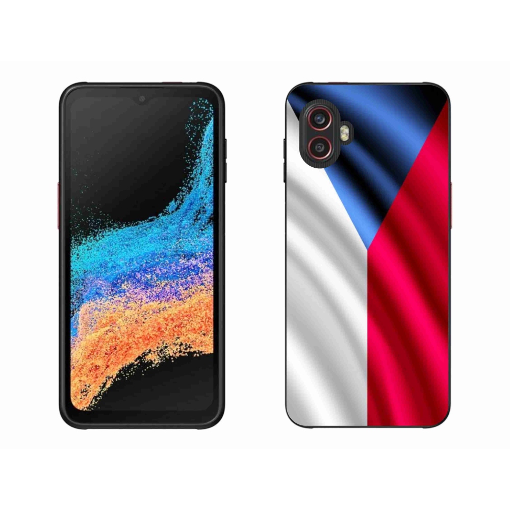 Gélový kryt mmCase na mobil Samsung Galaxy Xcover 6 Pro - česká vlajka