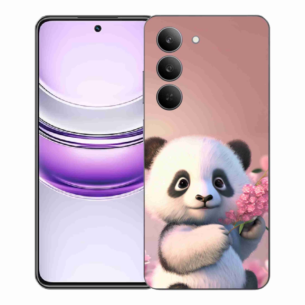 Gélový kryt mmCase na Realme 14x 5G - roztomilá panda