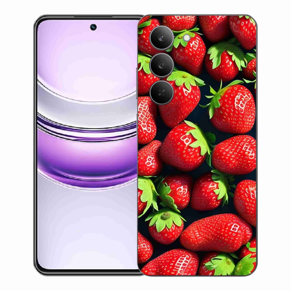 Gélový kryt mmCase na Realme 14x 5G - jahody