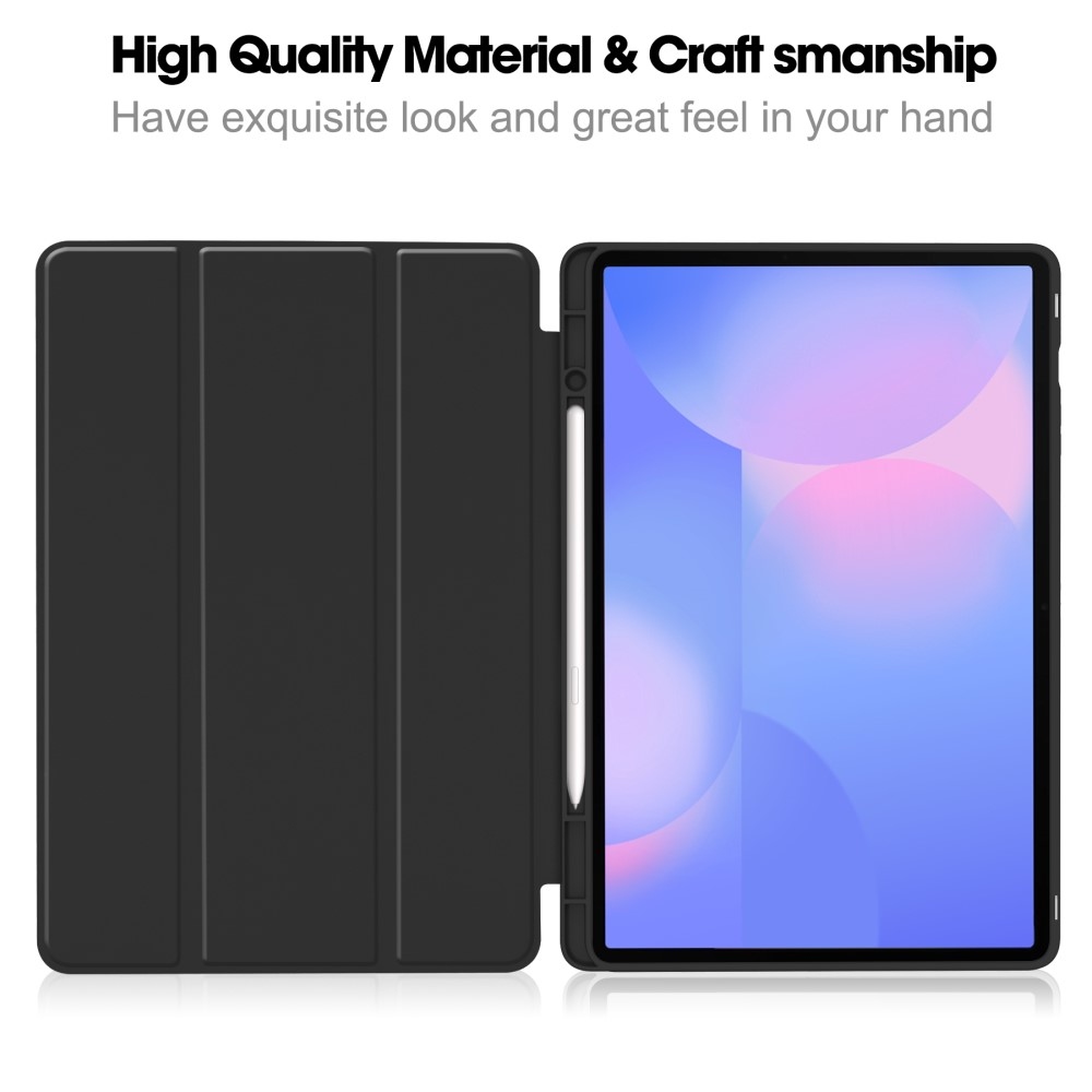Cases chytré zatváracie púzdro na Samsung Galaxy Tab S10 FE+ - čierne