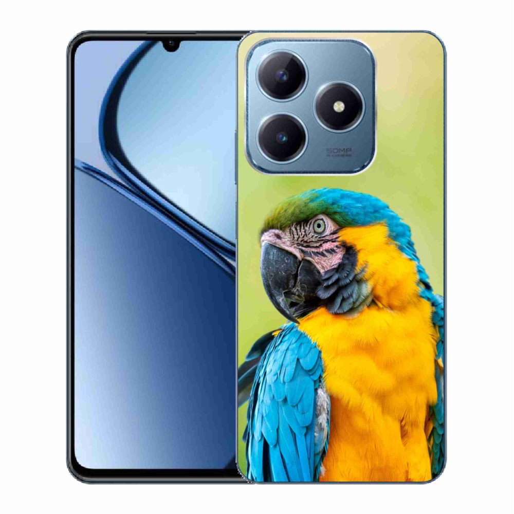 Gélový obal mmCase na Realme C63 - papagáj ara 2