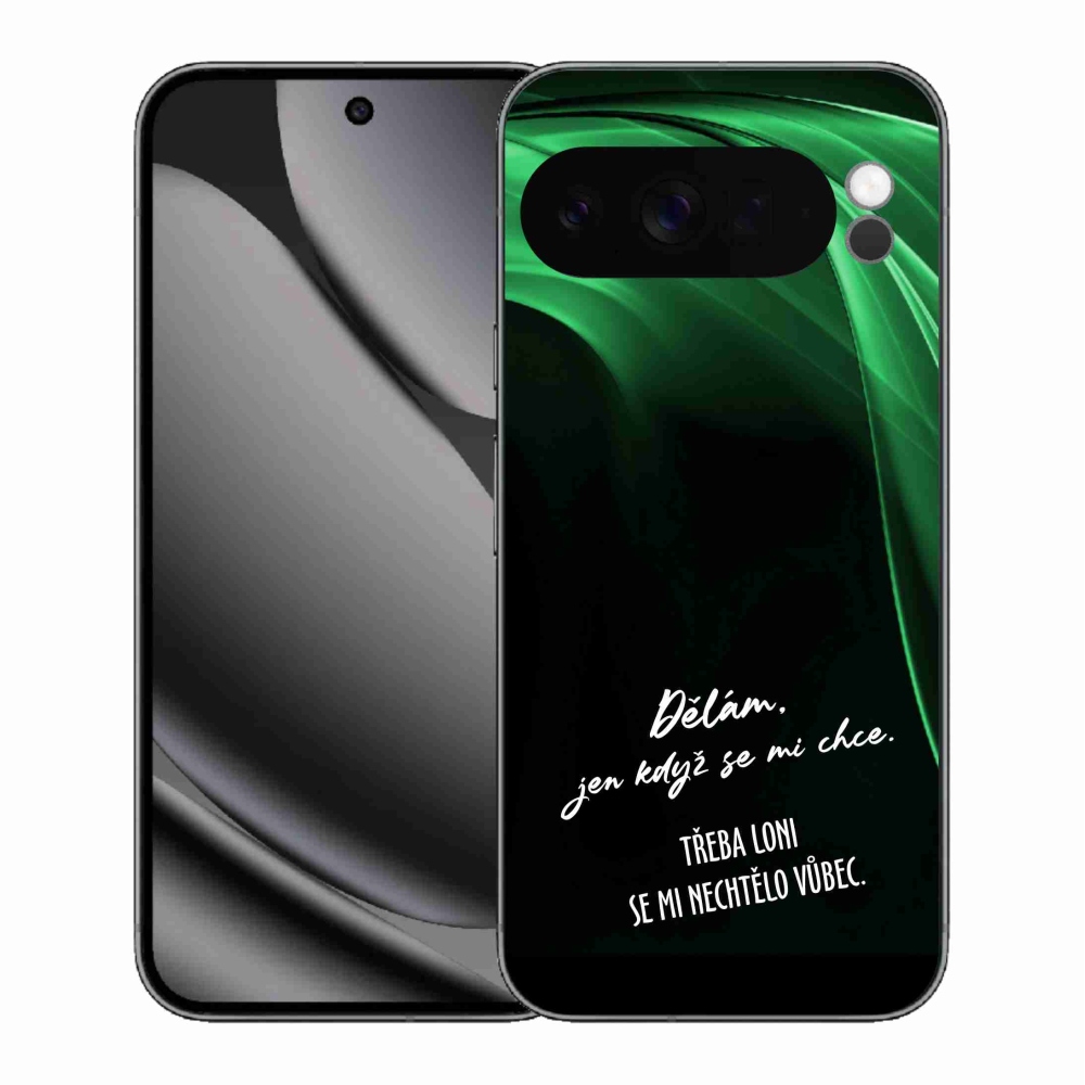 Gélový kryt mmCase na Google Pixel 10 Pro XL - vtipný text 12 čierne pozadie