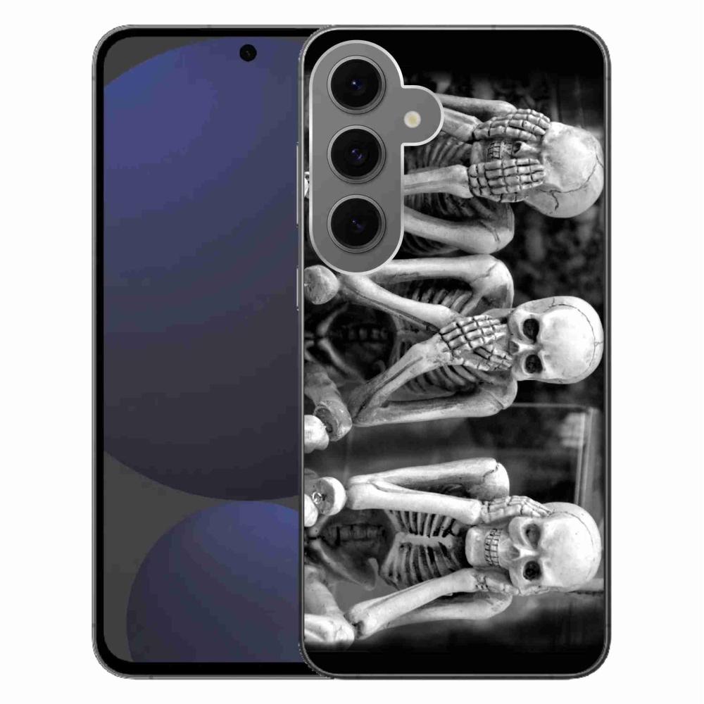 Gélový kryt mmCase na Samsung Galaxy S24 FE - kostlivci