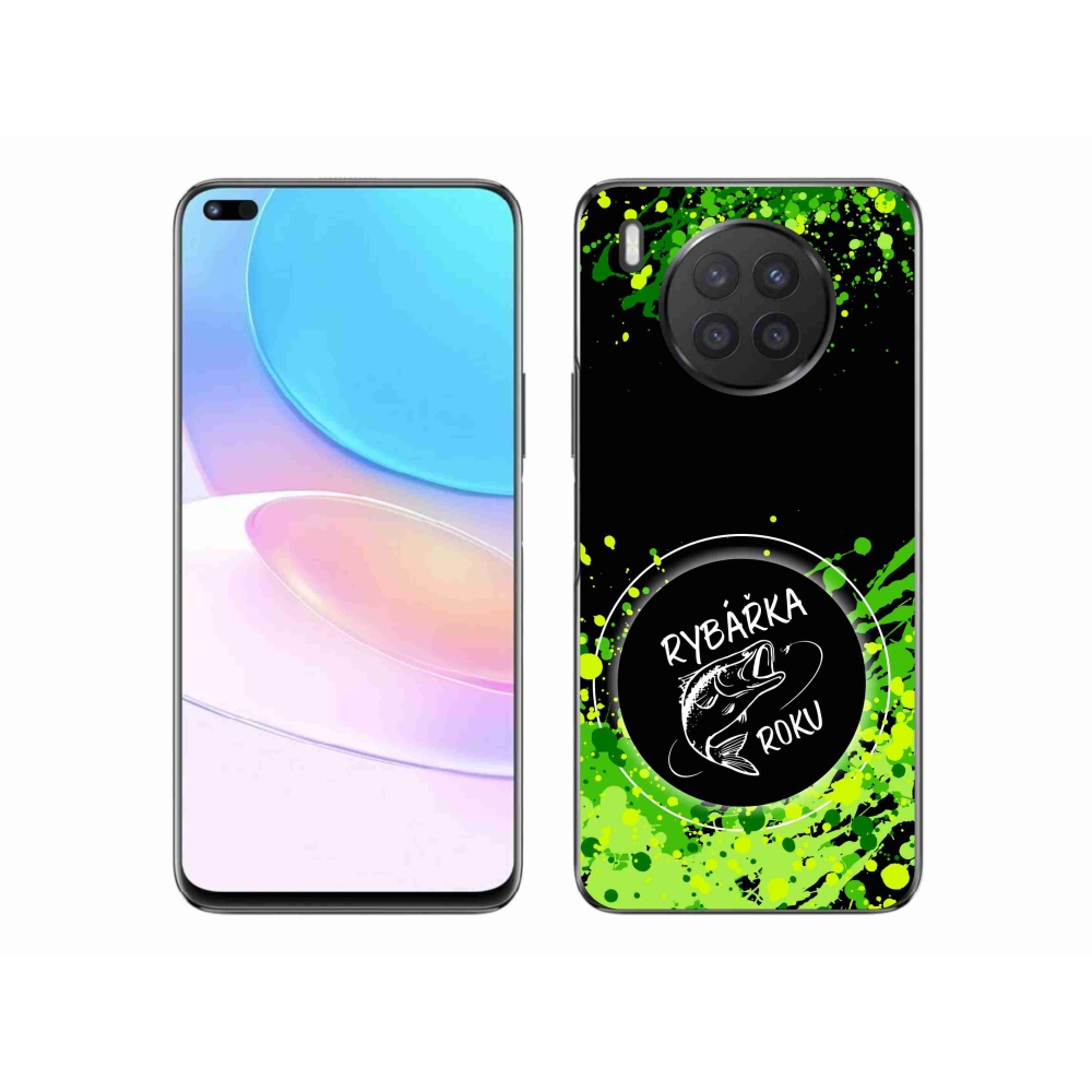 Gélový kryt mmCase na Honor 50 Lite - rybárka roku čierne pozadie