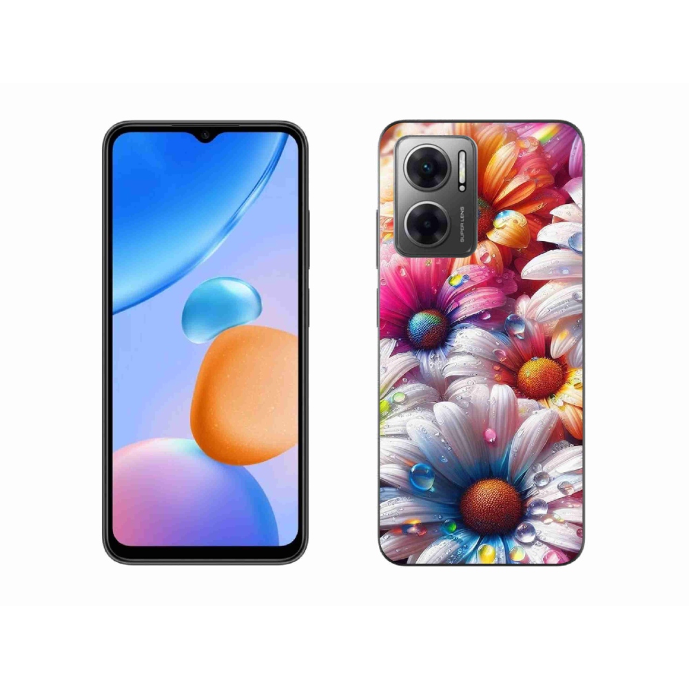 Gélový kryt mmCase na Xiaomi Redmi 10 5G - farebné margaréty