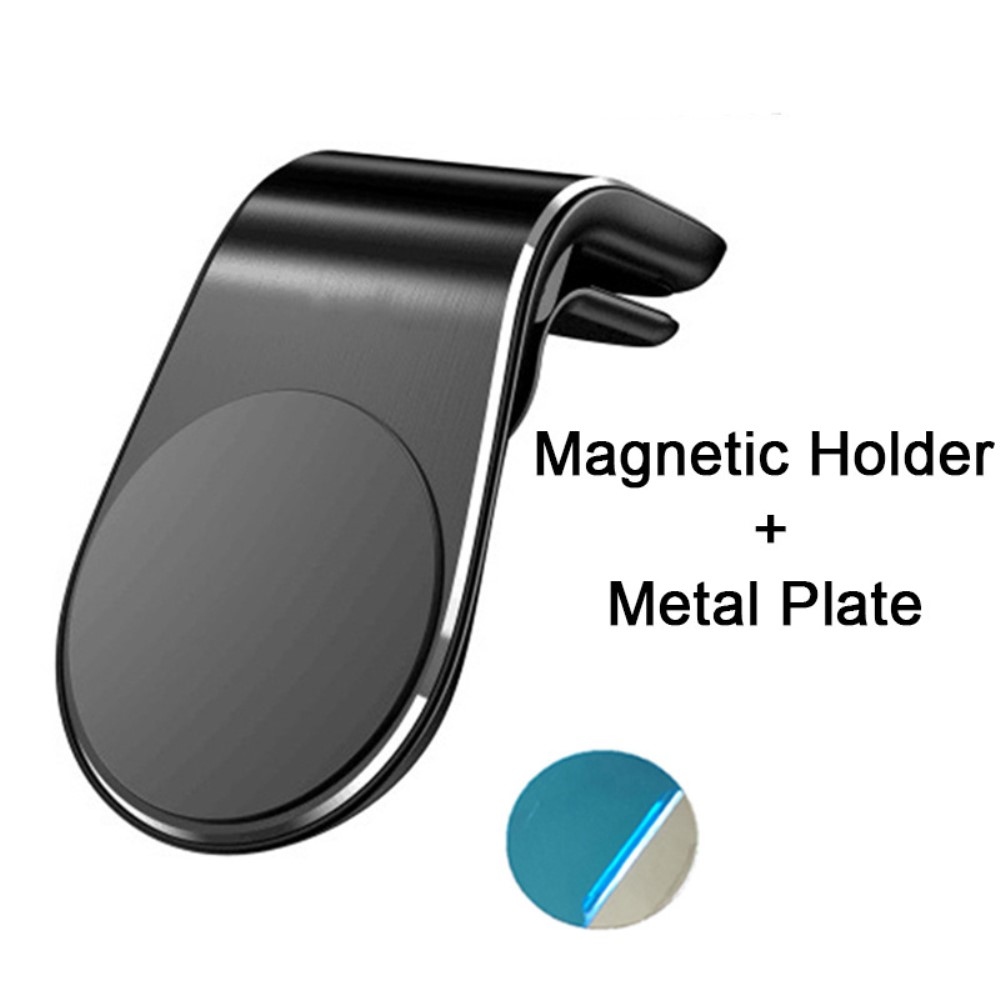 F3 magnetický držiak na mobil do vetráčika - čierny