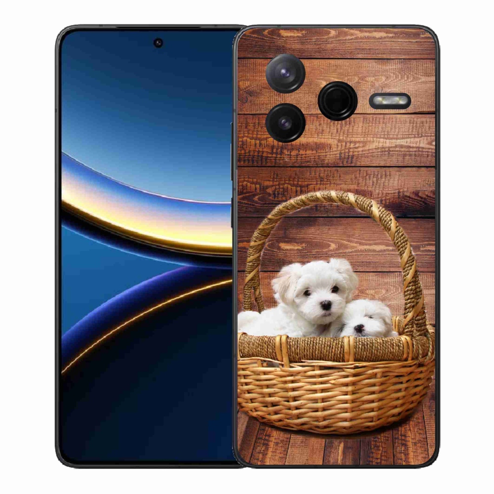 Gélový kryt mmCase na Xiaomi Poco F7 Pro - šteniatka
