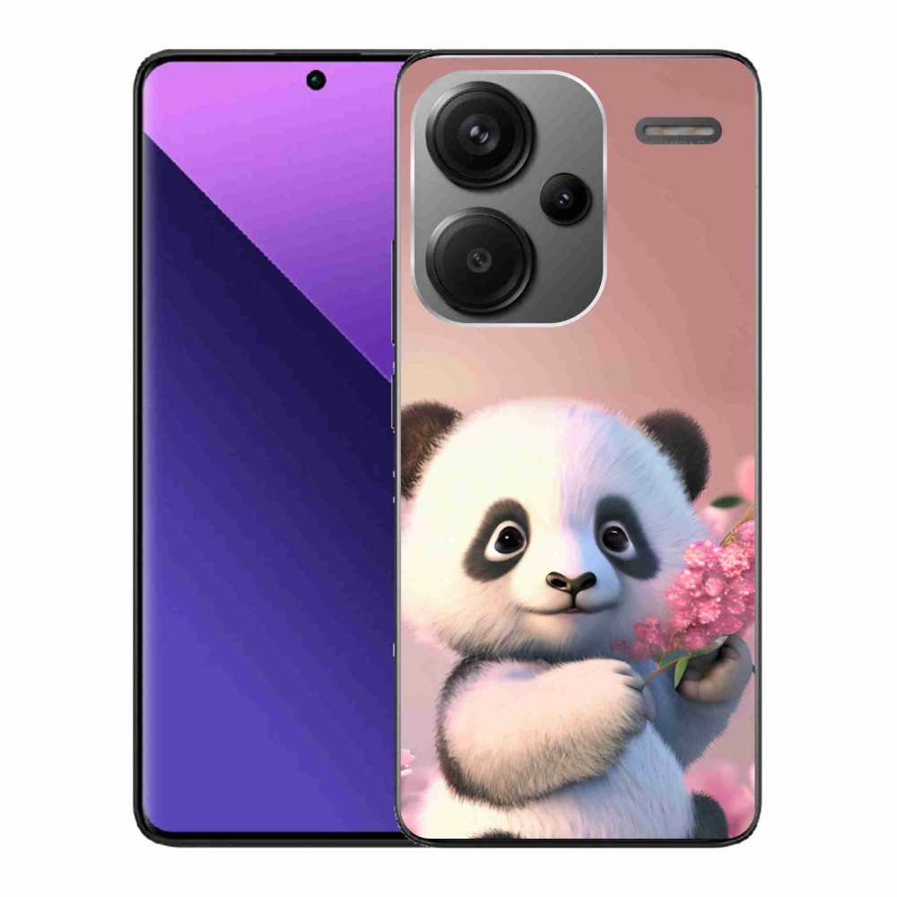 Gélový kryt mmCase na Xiaomi Redmi Note 13 Pro+ 5G - roztomilá panda