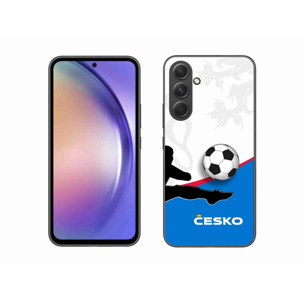 Gélový kryt mmCase na Samsung Galaxy A54 5G - futbal Česko 3