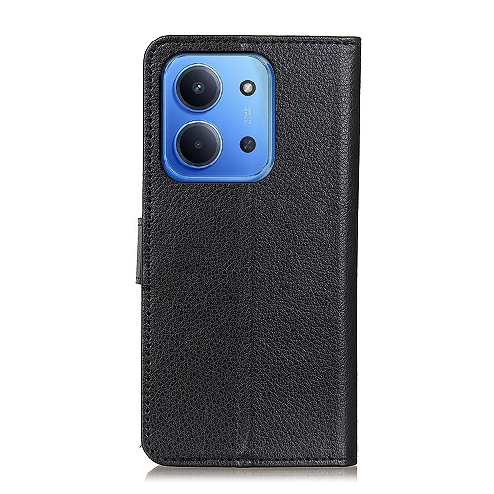 Litchie knižkové púzdro na Xiaomi Redmi 15C 4G/5G (173mm) - čierne