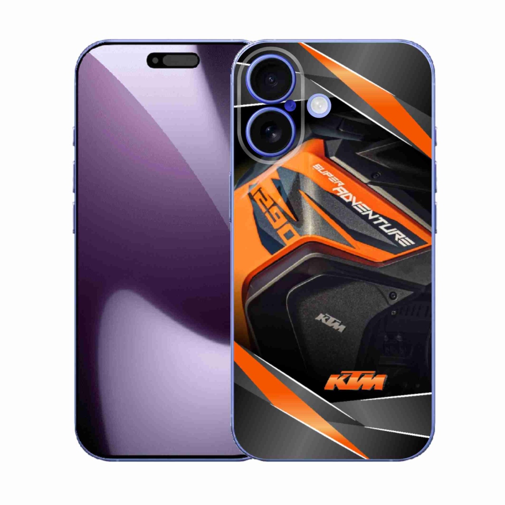 Gélový kryt mmCase na iPhone 17 - motorka ktm