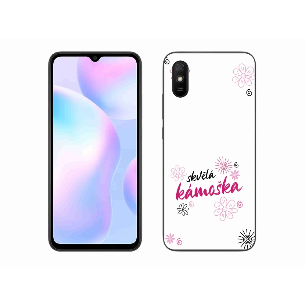 Gélový kryt mmCase na Xiaomi Redmi 9AT - skvelá kamoška biele pozadie