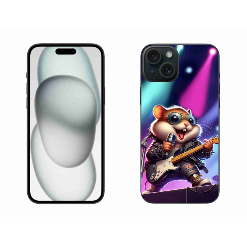 Gélový kryt mmCase na iPhone 15 Plus - škrečok rocker