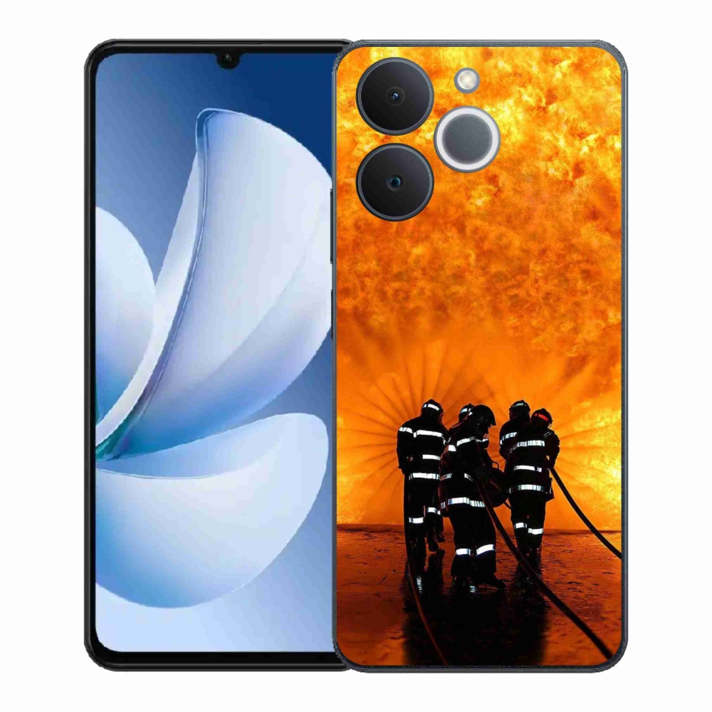 Gélový kryt mmCase na Realme Note 70T - požiar