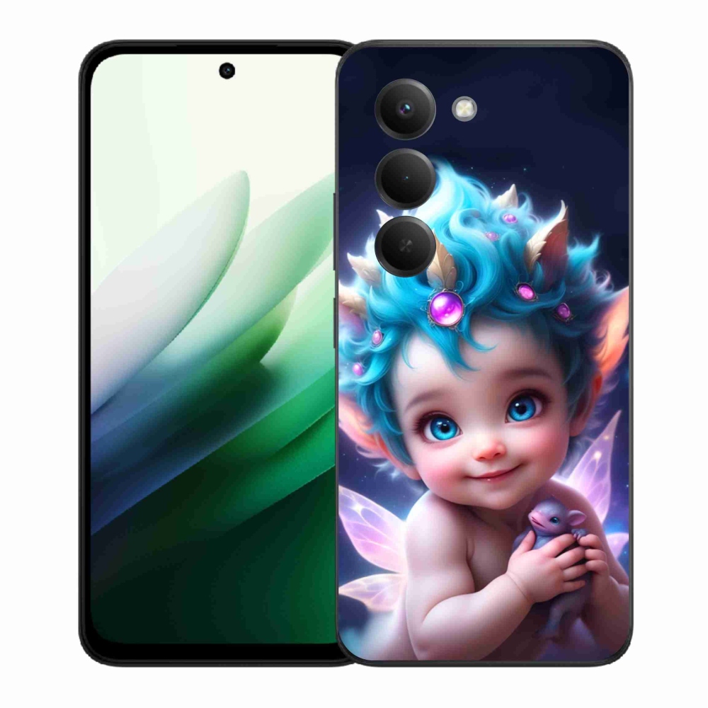 Gélový kryt mmCase na Xiaomi Redmi 15 5G (169mm) - dieťa s motýlími krídlami