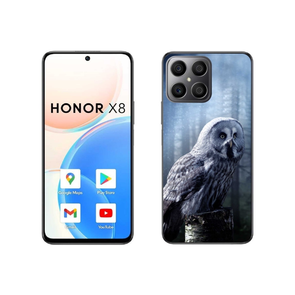 Gélový kryt mmCase na Honor X8 4G - sova