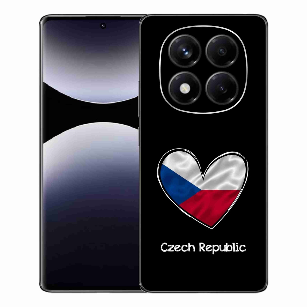 Gélový kryt mmCase na Xiaomi Redmi Note 14 Pro - vlajka srdca čierne pozadie