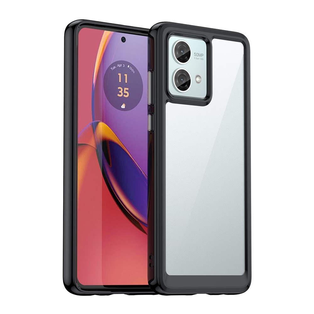 Gélový obal s pevným chrbtom na Motorola Moto G84 5G - čierny