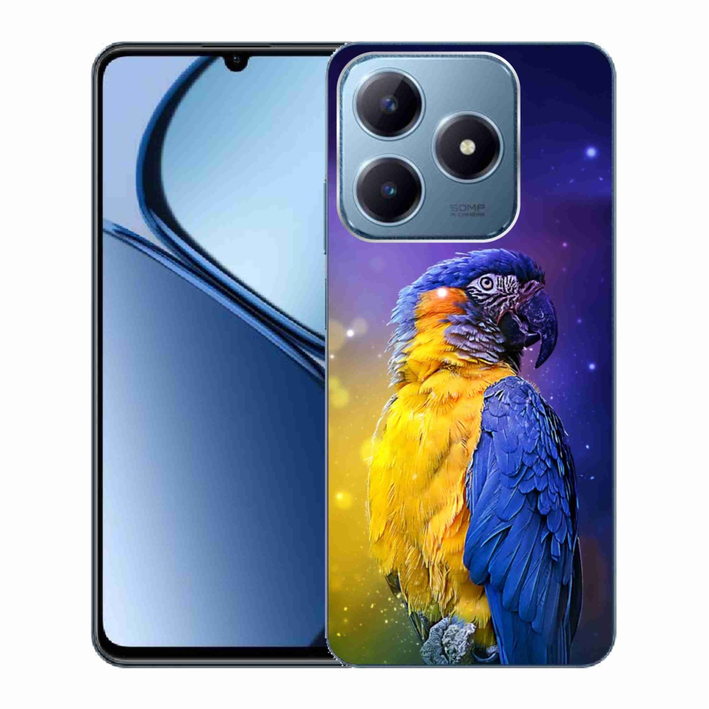 Gélový obal mmCase na Realme C63 - papagáj ara 1