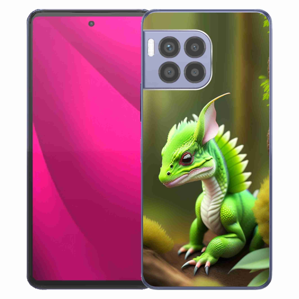 Gélový kryt mmCase na T-Mobile T Phone 2 Pro - zelený dráčik