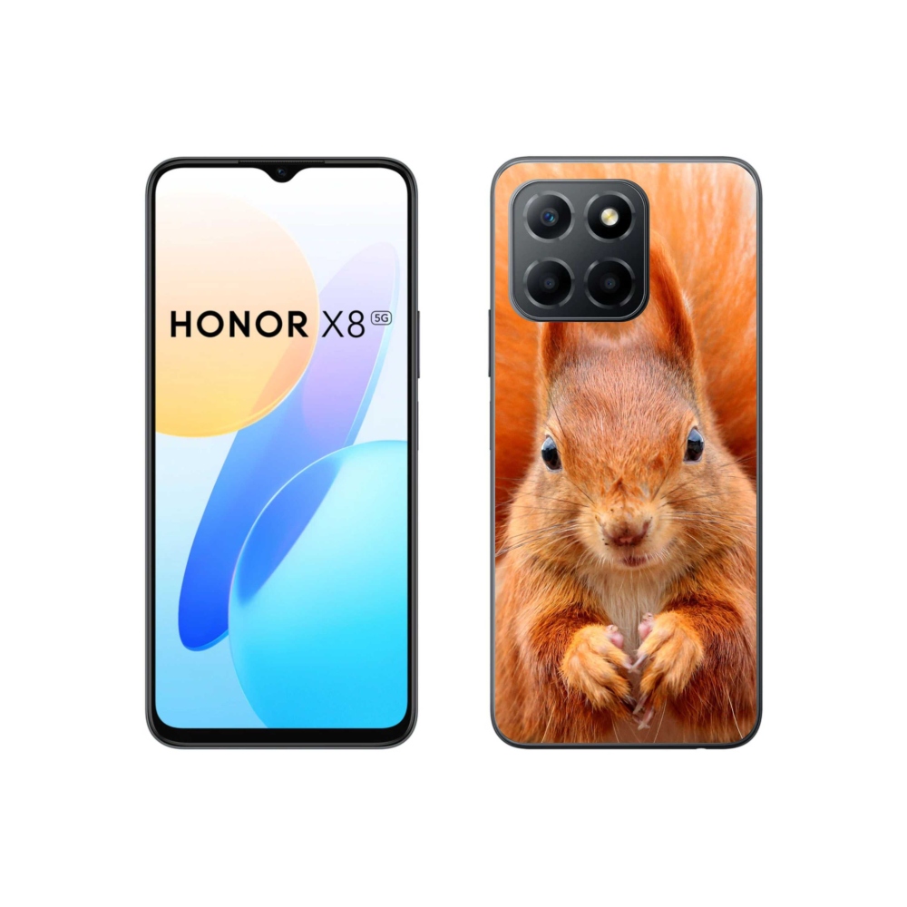 Gélový kryt mmCase na Honor X8 5G/70 Lite 5G - veverička