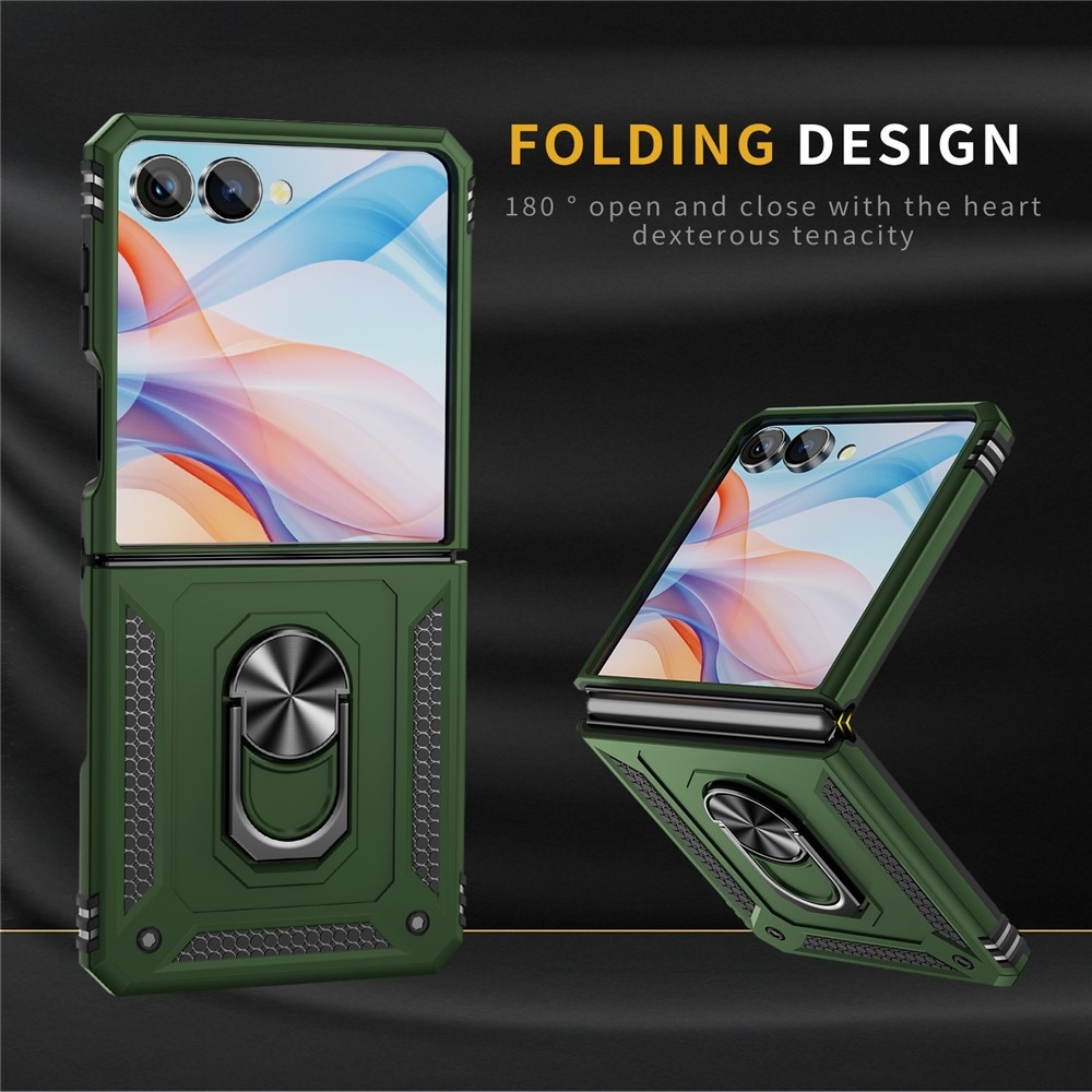 Ring odolný kryt na Samsung Galaxy Flip7 5G - zelený