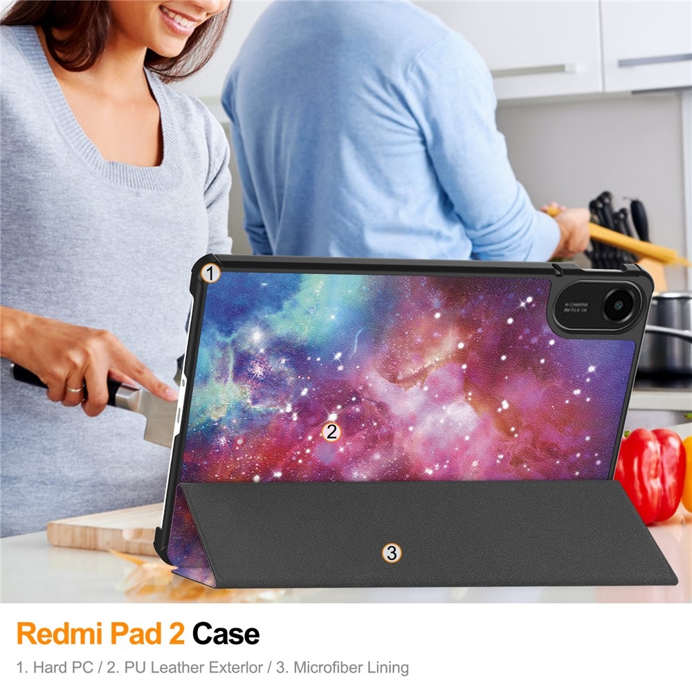 Patte chytré zatváracie puzdro na Xiaomi Redmi Pad 2 - vesmír