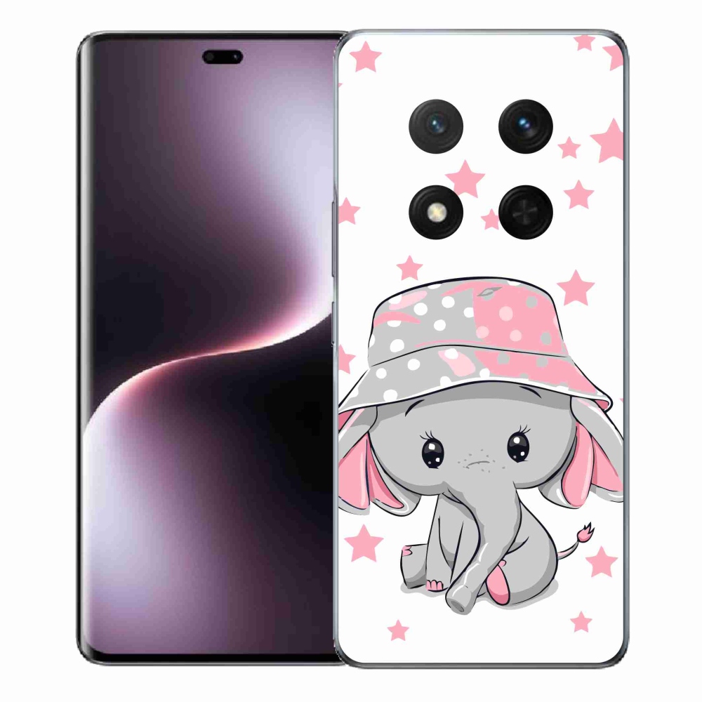 Gélový kryt mmCase na Honor Magic 7 Lite 5G - ružový slon
