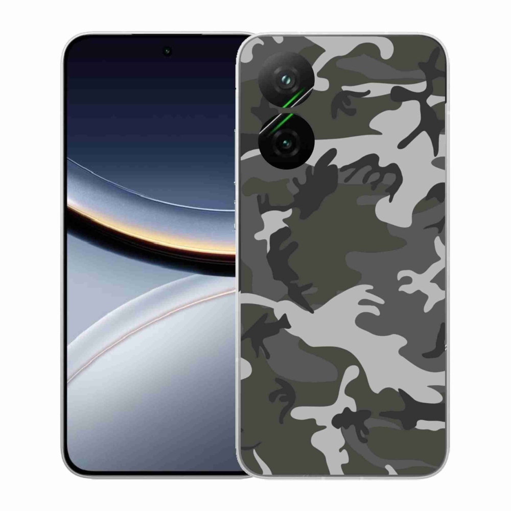 Gélový kryt mmCase na Xiaomi Poco F7 5G - maskáčový vzor