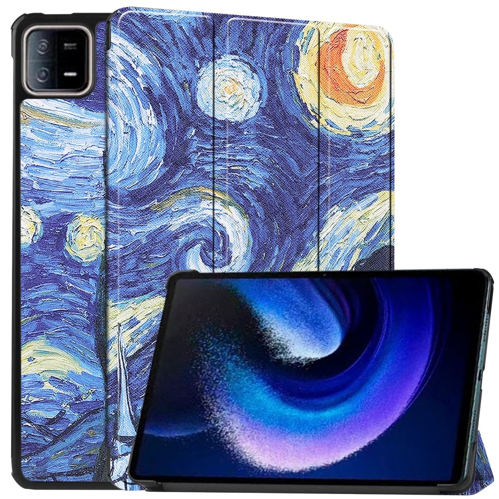 Print chytré zatváracie puzdro na Xiaomi Pad 6 - olejomaľba