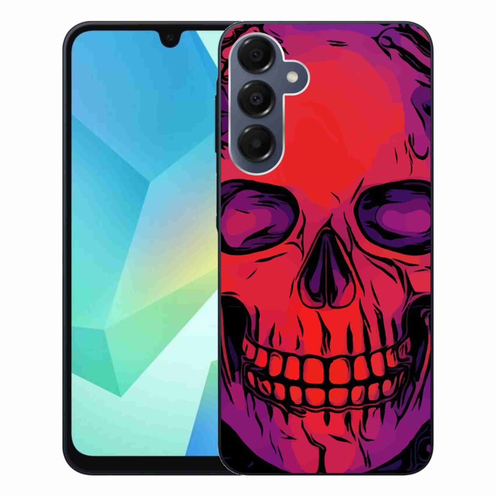 Gélový obal mmCase na Samsung Galaxy A16 4G/5G - lebka