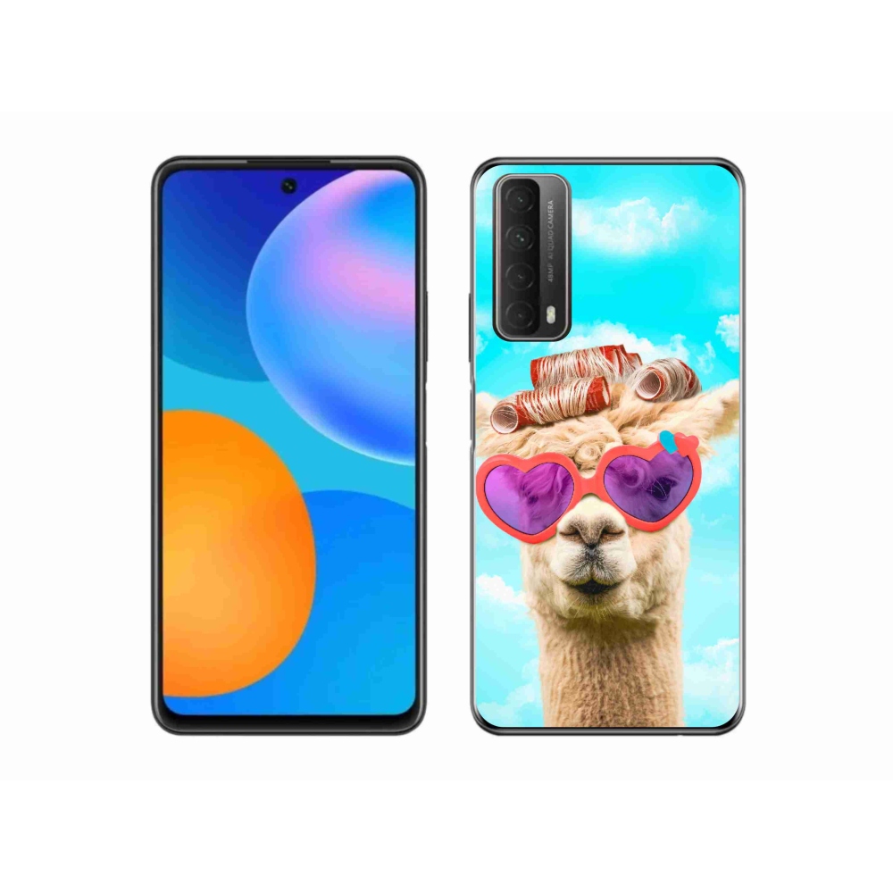 Gelový kryt mmCase na Huawei P Smart (2021) - lama s brýlemi