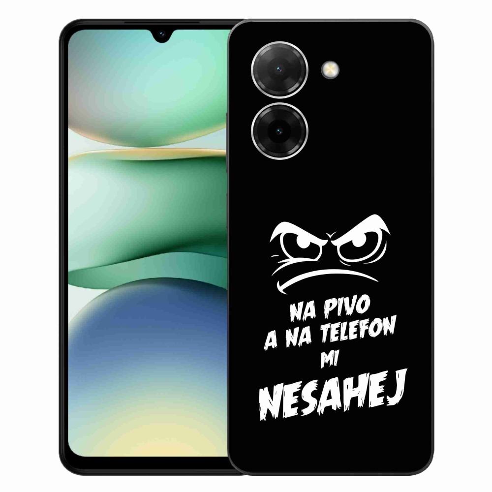 Gélový kryt mmCase na Xiaomi Redmi A5 - pivný motív 2 čierne pozadie