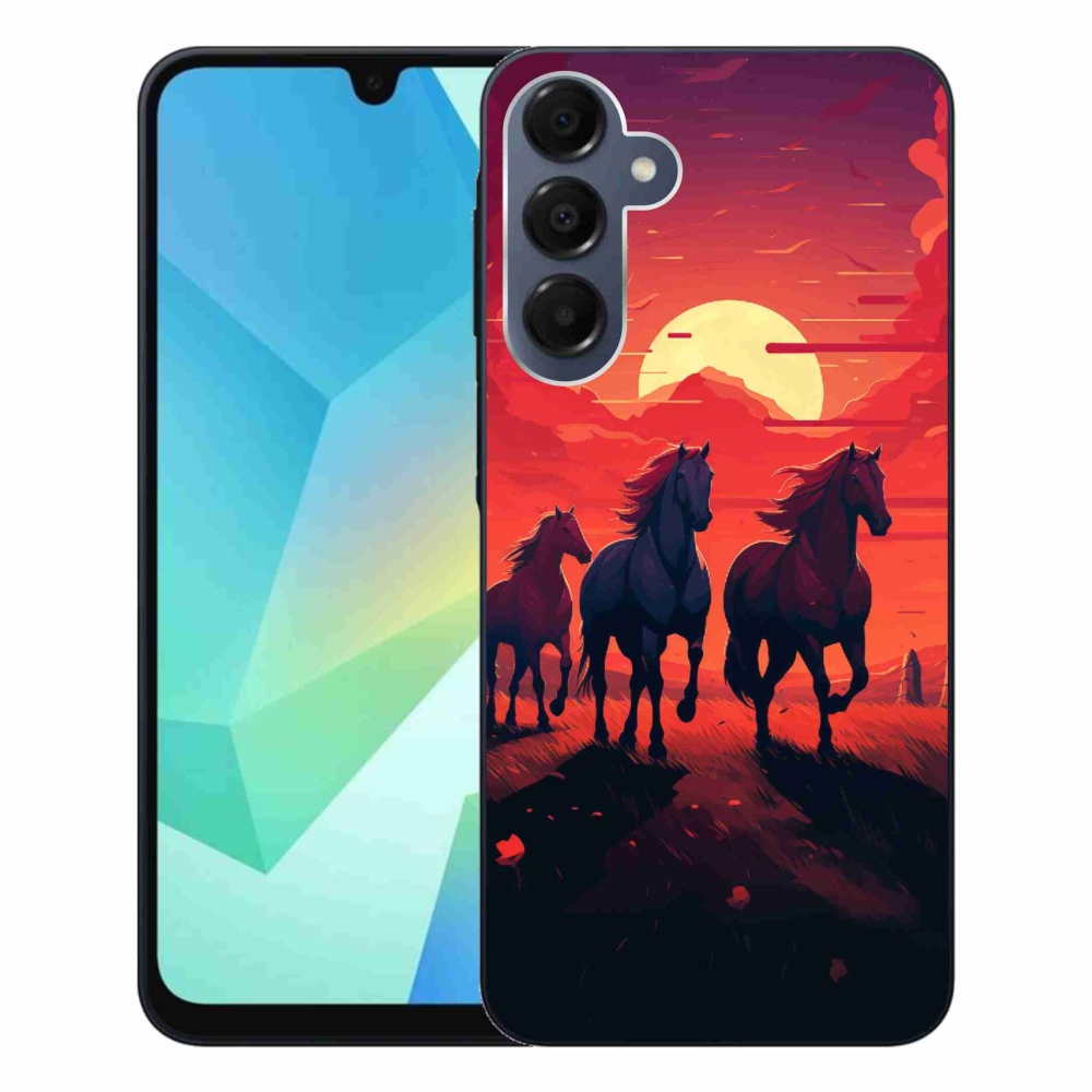 Gélový kryt mmCase na Samsung Galaxy A16 4G/5G - kone a západ slnka