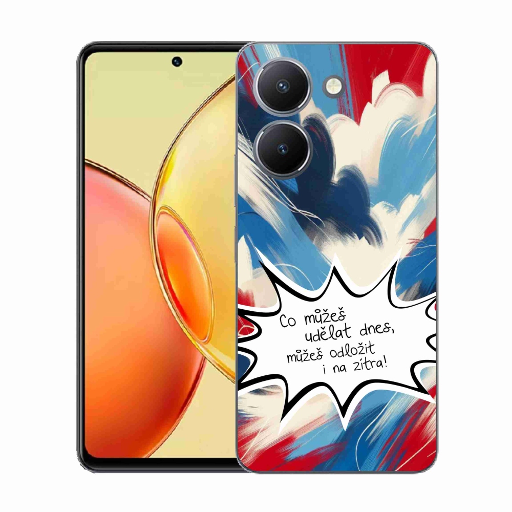 Gélový kryt mmCase na Vivo Y36 - vtipný text 9 biele pozadie