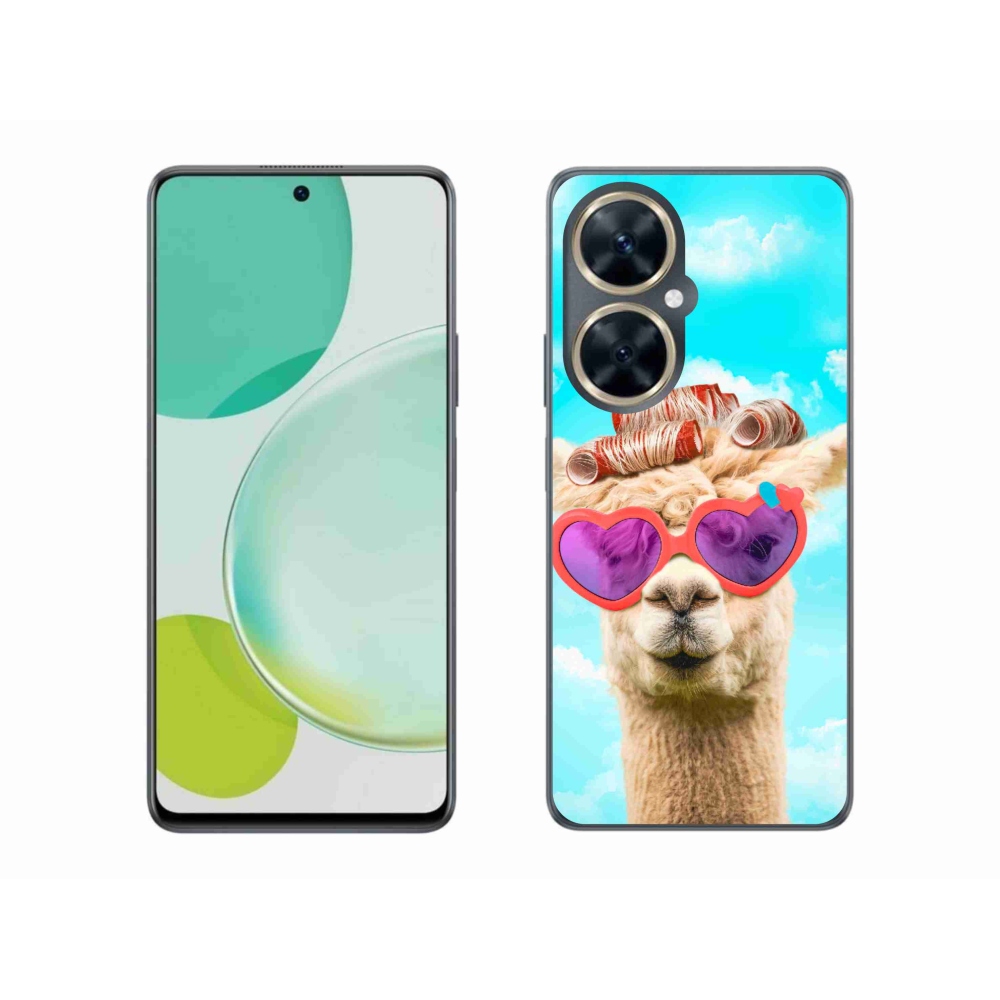 Gélový kryt mmCase na Huawei Nova 11i - lama s okuliarmi