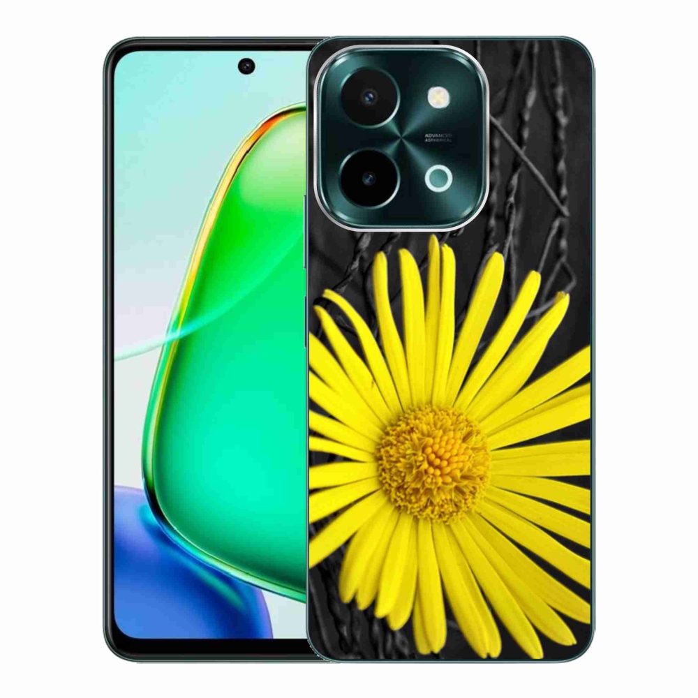 Gélový kryt mmCase na Vivo Y28 - žltý kvet
