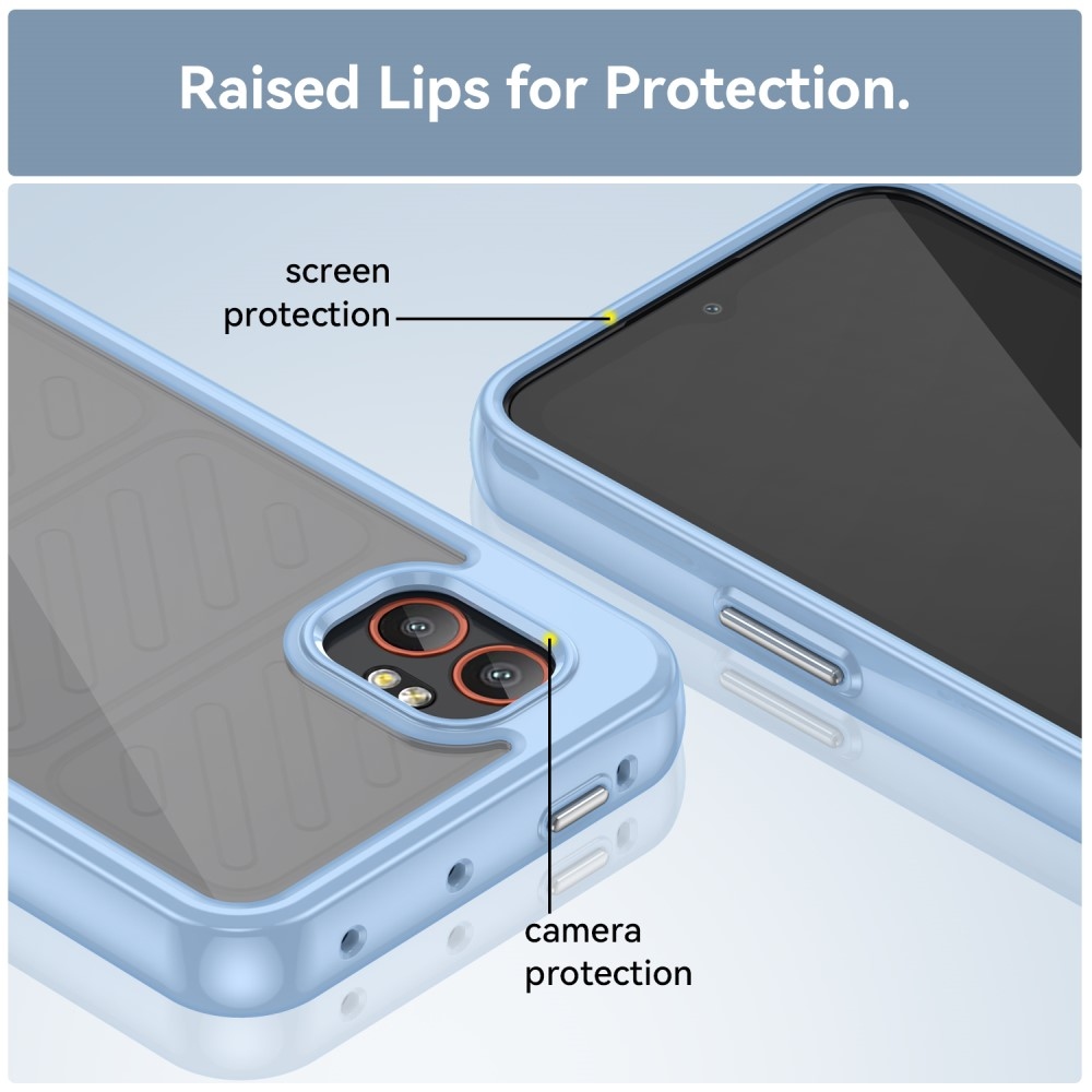 Gélový obal s pevným chrbtom na Samsung Galaxy Xcover 7 Pro - modré