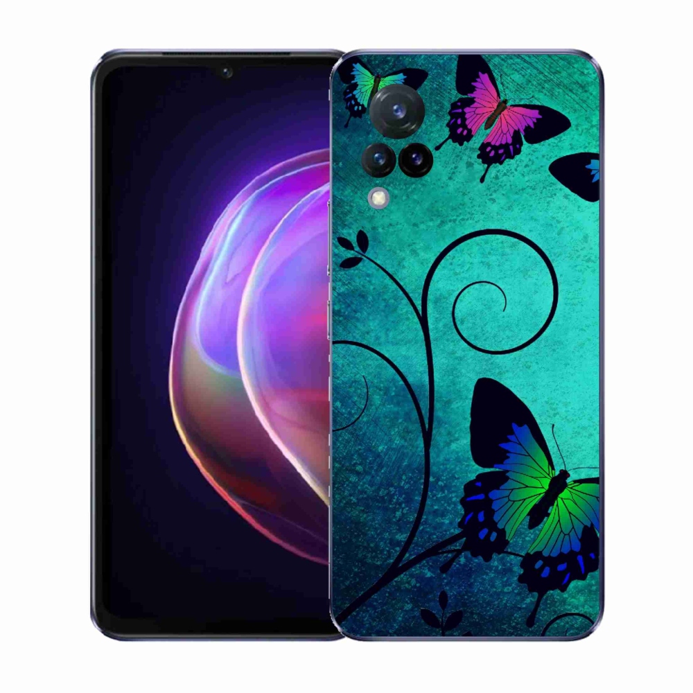 Gélový kryt mmCase na Vivo V21 4G/5G - farební motýle