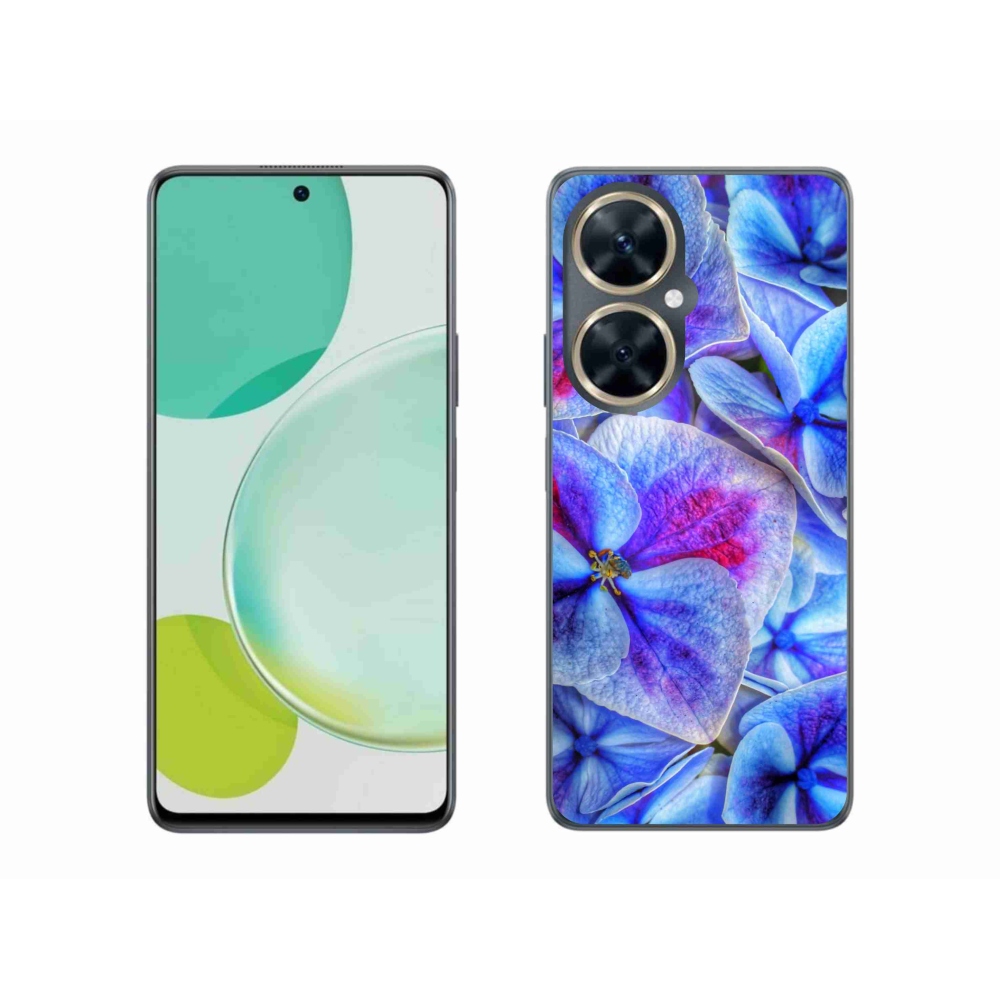 Gélový kryt mmCase na Huawei Nova 11i - modré kvety 1