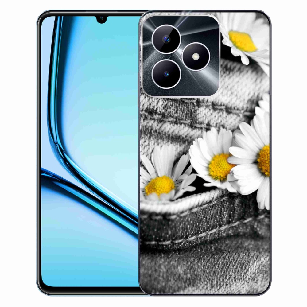 Gélový obal mmCase na Realme Note 50 - margarétky