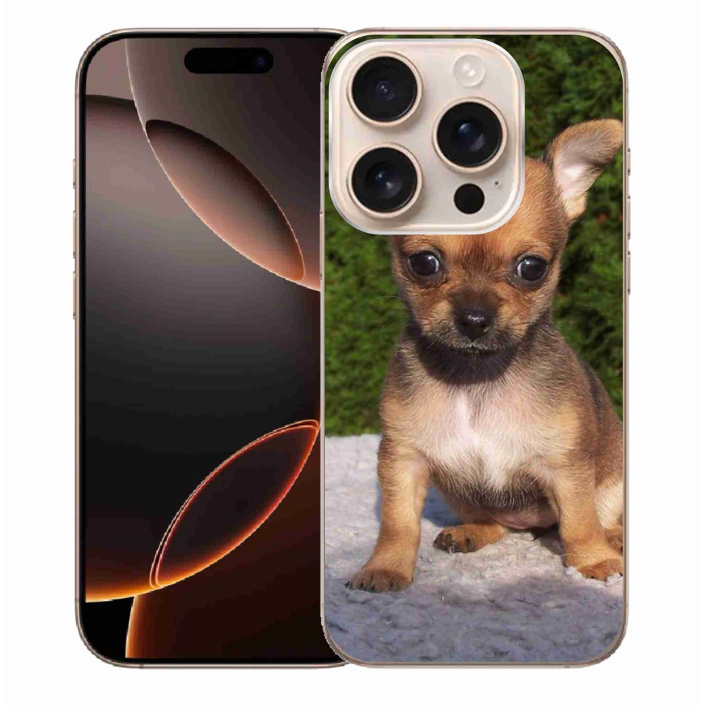 Gélový obal mmCase na iPhone 16 Pro Max - čivava 3