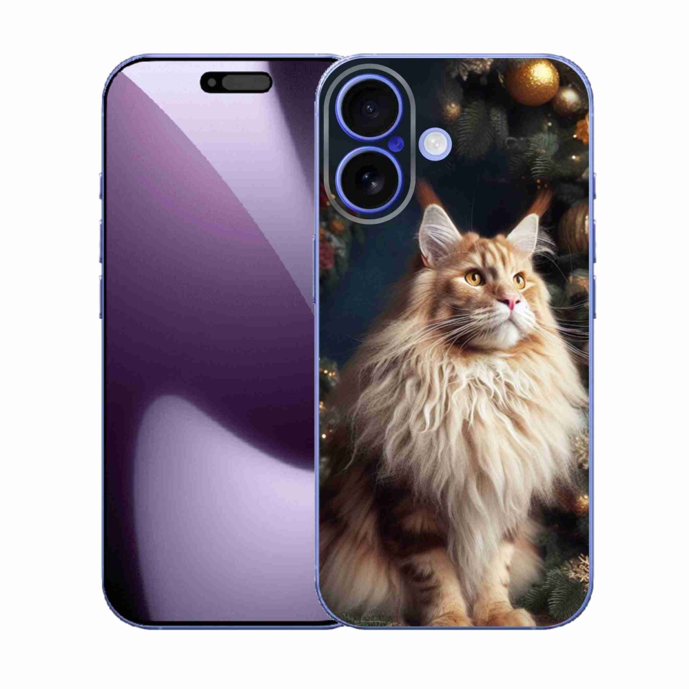 Gélový kryt mmCase na iPhone 17 - mačka pri stromčeku