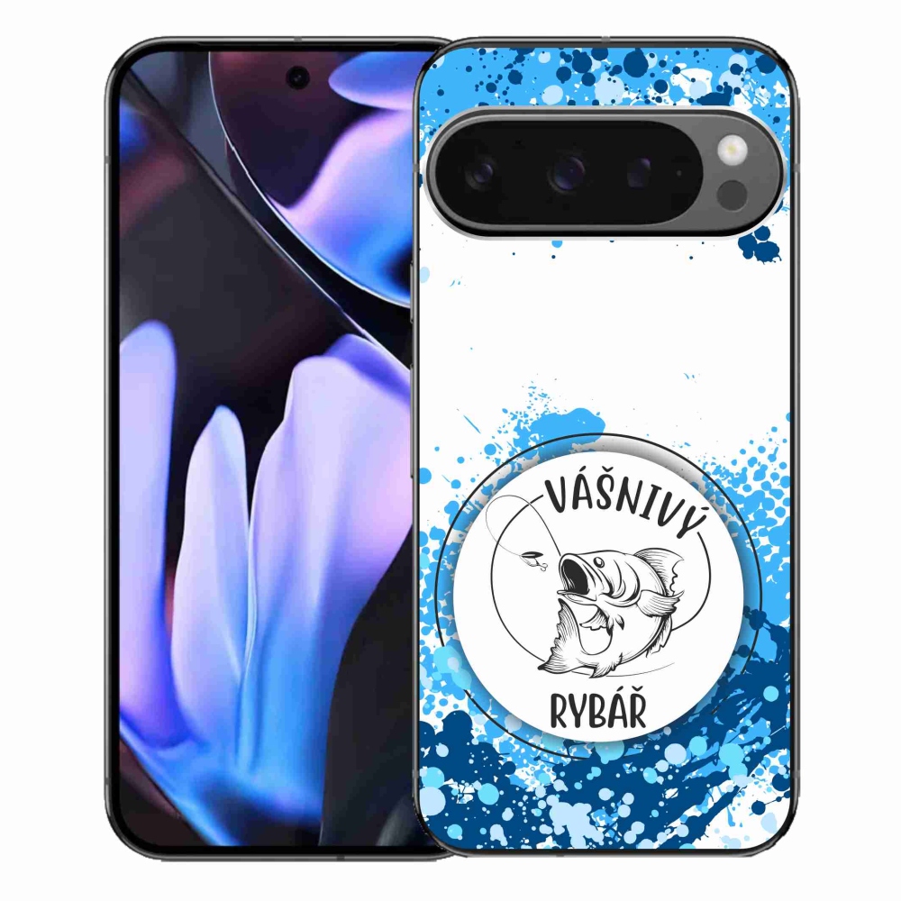 Gélový kryt mmCase na Google Pixel 9 Pro XL - vášnivý rybár biele pozadie