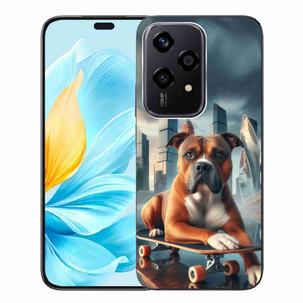 Gélový kryt mmCase na Honor 200 Lite 5G - pes na skateboarde