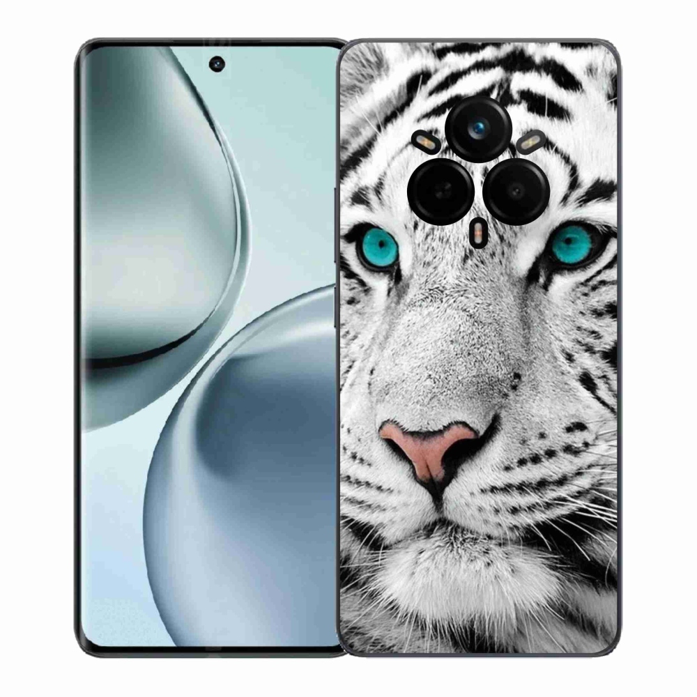 Gélový kryt mmCase na Realme 14 Pro+ 5G - biely tiger