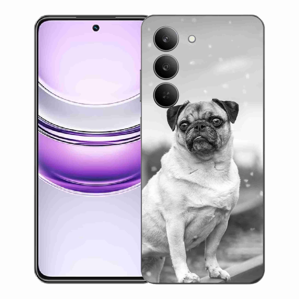 Gélový kryt mmCase na Realme 14x 5G - mops